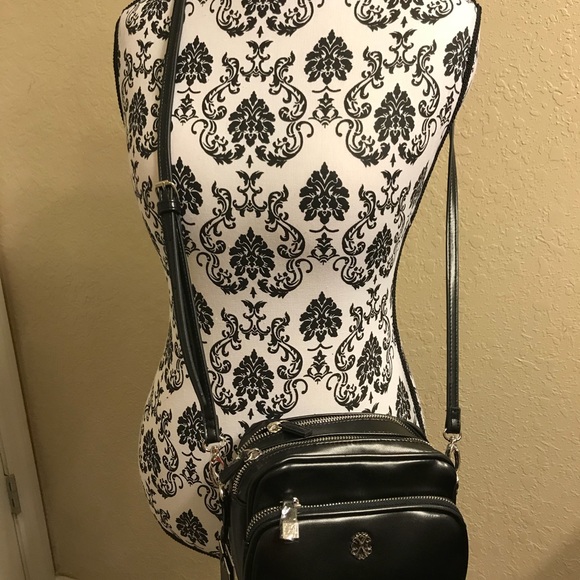 NWT Christian Lacroix cross over body bag Black - Picture 2 of 7